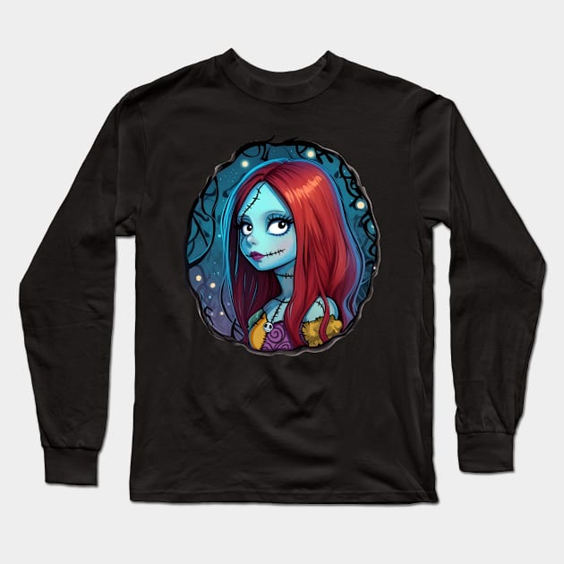 Sally from Nightmare Before Christmas Long Sleeve T-Shirt by Selene’s Designs